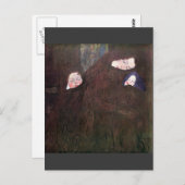 グスタフのクリムトによる子供を持つ母 ポストカード (正面/裏面)