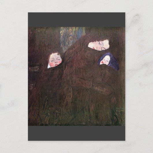 グスタフのクリムトによる子供を持つ母 ポストカード (正面)