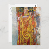 グスタフのクリムトによるHygeia ポストカード (正面/裏面)