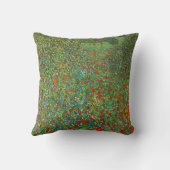 グスタフのクリムトのケシ分野 クッション (裏面)