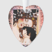 グスタフのクリムトのコラージュによる母そして子供 オーナメント (正面)