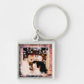 グスタフのクリムトのコラージュによる母そして子供 キーホルダー (正面)