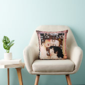 グスタフのクリムトのコラージュによる母そして子供 クッション (椅子)