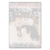 グスタフのクリムトのコラージュによる母そして子供 テーブルナンバー (裏面)