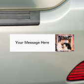 グスタフのクリムトのコラージュによる母そして子供 バンパーステッカー (車上)