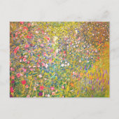 グスタフのクリムトのピンクによっては郵便はがきが開花します ポストカード (正面)
