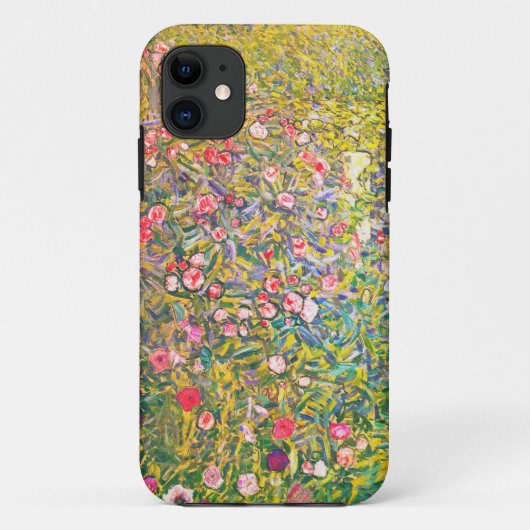 グスタフのクリムトのピンクの花 Case-Mate iPhoneケース (裏面)