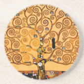 グスタフのクリムトのファインアートによる生命の樹 コースター (正面)