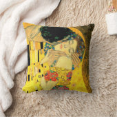 グスタフのクリムトのファインアートの枕によるキス クッション (ブランケット)