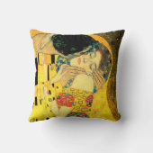 グスタフのクリムトのファインアートの枕によるキス クッション (裏面)