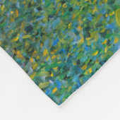 グスタフのクリムトのヴィンテージの花柄による花園 フリースブランケット (角)