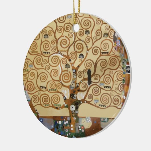 グスタフのクリムトの生命の樹 セラミックオーナメント (左)