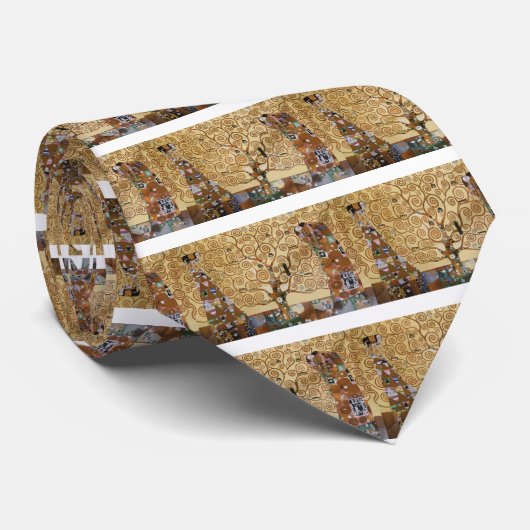 グスタフのクリムトの生命の樹 ネクタイ (ロール)
