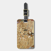 グスタフのクリムトの生命の樹 ラゲッジタグ (正面縦)