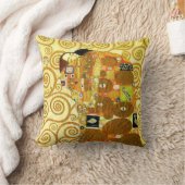 グスタフのクリムトの達成の枕 クッション (ブランケット)