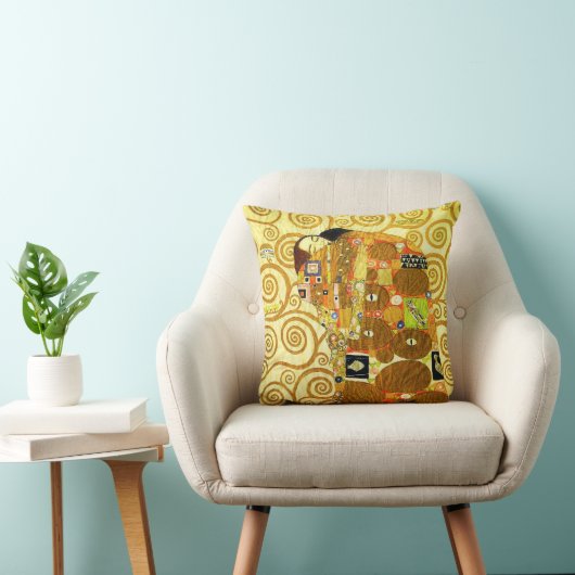 グスタフのクリムトの達成の枕 クッション (椅子)