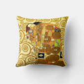 グスタフのクリムトの達成の枕 クッション (裏面)