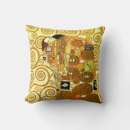 グスタフのクリムトの達成の枕 クッション (正面)