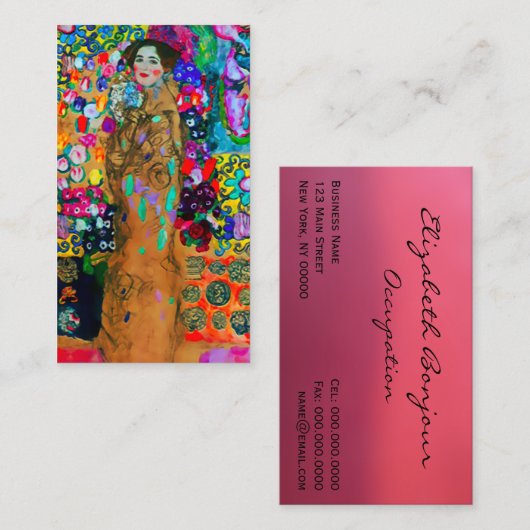 グスタフのクリムトの~の名刺 名刺 (正面/裏面)