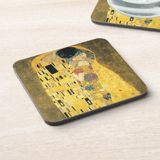 グスタフのクリムトキスの芸術のコルクのコースター コースター (左側)