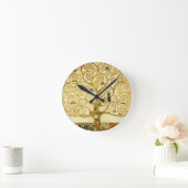 グスタフのクリムトヴィンテージアールヌーボー生命の樹 ラウンド壁時計 (ホーム)