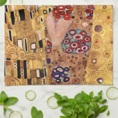 グスタフのクリムト: キス(詳細) キッチンタオル (折り畳み)