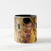グスタフのクリムト: キス(詳細) ツートーンマグカップ (中央)