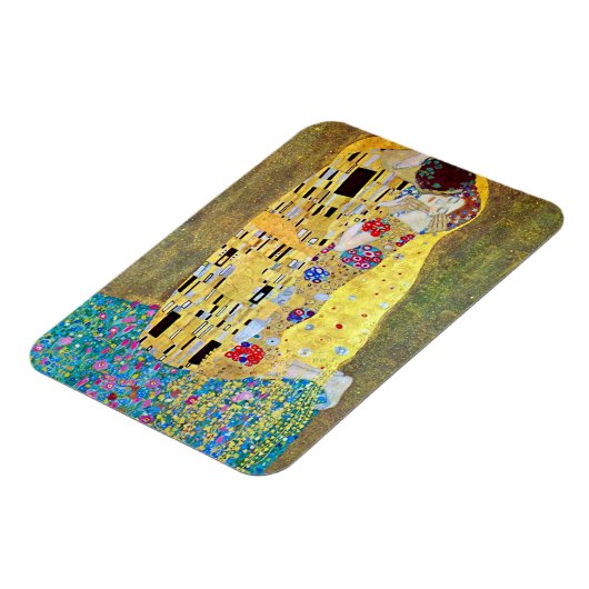 グスタフのクリムト、ヴィンテージアールヌーボーによるキス マグネット (左側)