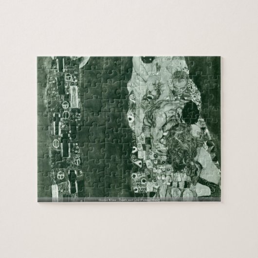 グスタフのクリムト-死および生命(前の州) puzzl ジグソーパズル (横)