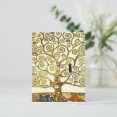 グスタフのクリムト-絵画生命の樹 ポストカード (スタンド正面)