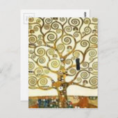 グスタフのクリムト-絵画生命の樹 ポストカード (正面/裏面)