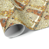 グスタフのクリムト-絵画生命の樹 ラッピングペーパー (ロールコーナー)