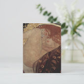 グスタフのクリムト- Danae -美しいアートワーク ポストカード (スタンド正面)