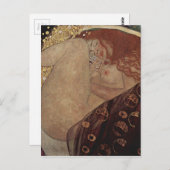 グスタフのクリムト- Danae -美しいアートワーク ポストカード (正面/裏面)