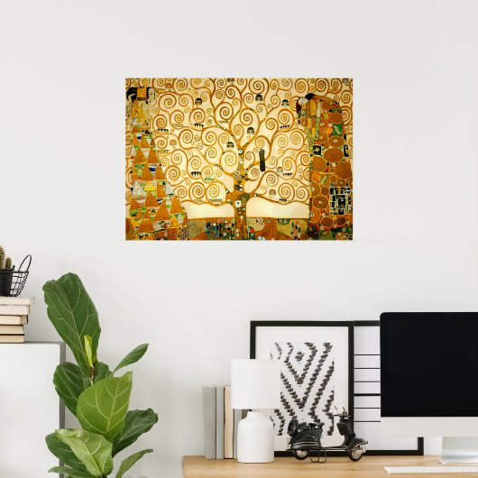 グスタフの命の木クリムト ポスター (ホームオフィス)