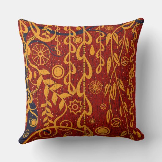 グスタフアールヌーボーの装飾の枕のための庭 クッション (裏面)
