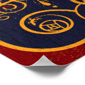 グスタフアールヌーボー抽象芸術の庭 ポスター (角)