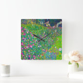 グスタフイタリアンクリムトガーデン スクエア壁時計 (ホーム)