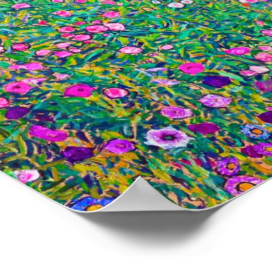 グスタフイタリアンクリムトガーデン ポスター (角)