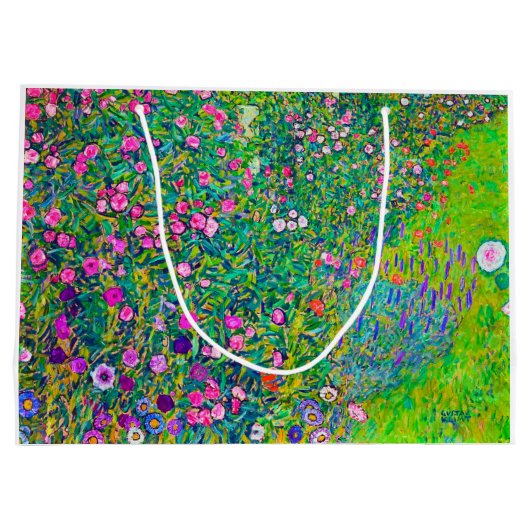 グスタフイタリアンクリムトガーデン ラージペーパーバッグ (裏面)