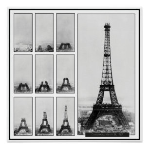 グスタフエッフェルの塔アンダー建築インパリ ポスター