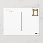 グスタフカイルボットパリ通り雨の日の絵 ポストカード (裏面)