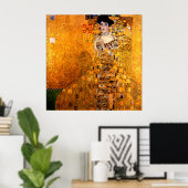 グスタフクリムトによるアデレ・ブロッホ・バウアーのポートレート ポスター (ホームオフィス)