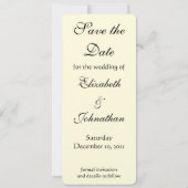 グスタフクリムトによるキス結婚式の日付を保存! セーブザデート (裏面)