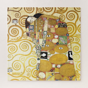 グスタフクリムトのパター絵画ン・アートワークによる抱擁 ジグソーパズル