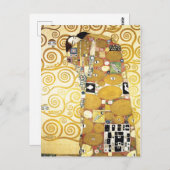 グスタフクリムトのパター絵画ン・アートワークによる抱擁 ポストカード (正面/裏面)