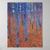 グスタフクリムトのビーチグローブ私の有名な絵画もの ポスター (正面)