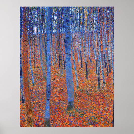 グスタフクリムトのビーチグローブ私の有名な絵画もの ポスター (正面)