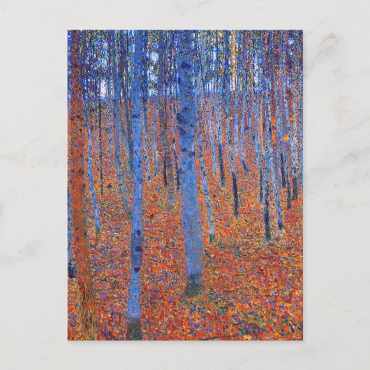 グスタフクリムトのビーチグローブ私の有名な絵画もの ポストカード (正面)