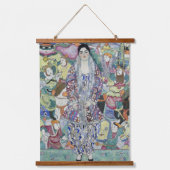 グスタフクリムトのフリードライクマリアポートレート 吊り下げ型タペストリー (正面)